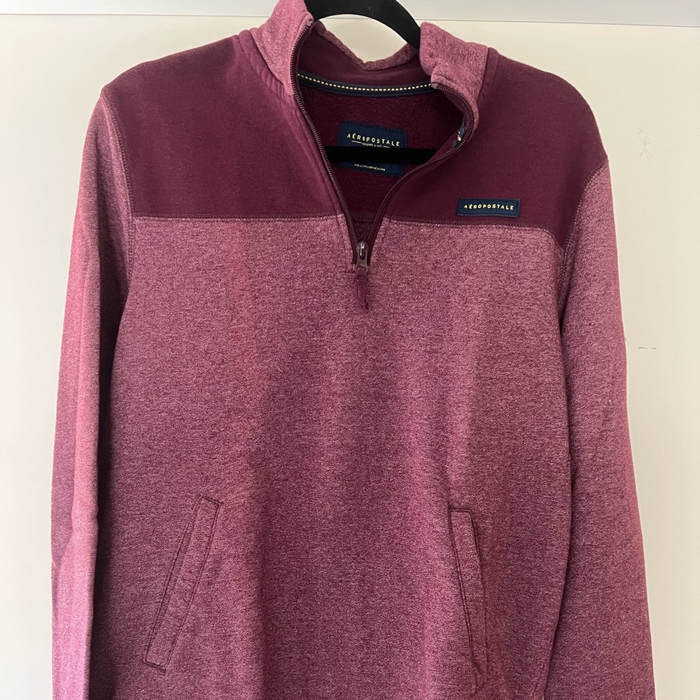 Men’s AEROPOSTALE Quarter Zip Sweater in Medium